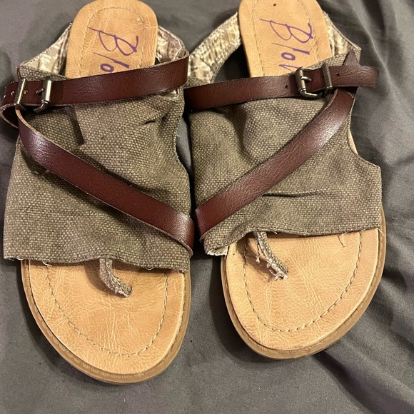 Blowfish Shoes - Blowfish Tan and Brown Sandals